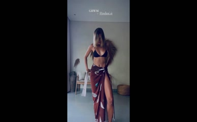 Brbara Moraes Bikini Thong Wrap Around Tease