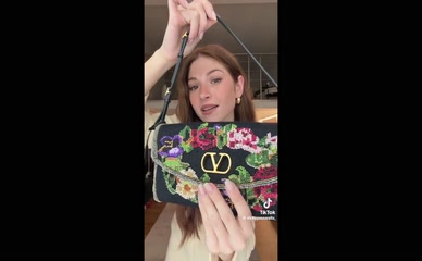 Nicky Passarella does a see-through pantyhose outfit reveal