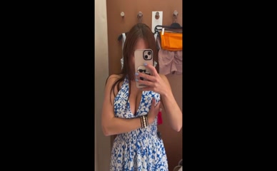 Nesty69 Fitting Room Cleavage Selfie