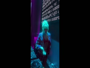 GG Magree DJing in Bra and Panties