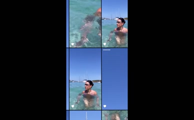 Anabel Hernandez pink thong bikini exposing breasts and buttocks
