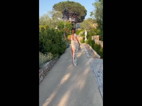 Maya Jama see through dress.