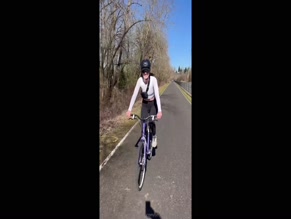 tinypalemarshmallow Bike Ride Cleavage