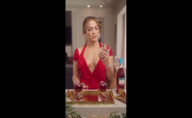 JLo's Cleavage-Heavy Cocktail Promo