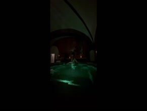 Cassady McClincy nude pool swim