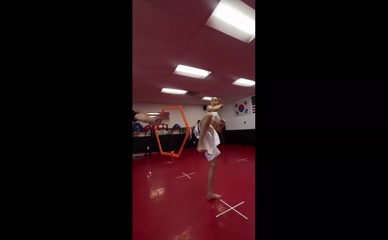 Marina Mazepa Taekwondo Kick Training