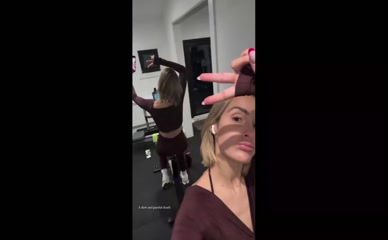Frankie Bridge Ass and Tits Workout