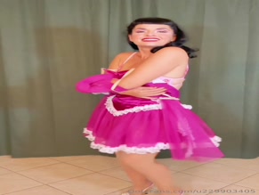 Bernie Dexter: Pink Dress Tease, Lingerie Reveal, Bare Tits