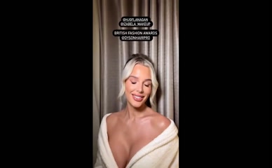 Helen Flanagan Cleavage Bathrobe