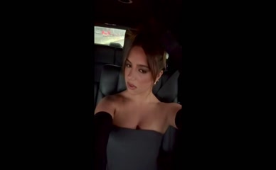 Kenzie topless in car