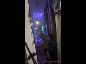 NintendoPanda getting her ass licked in front of a mirror