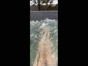 LiluShade feet in hot tub