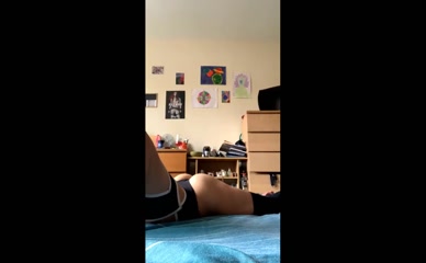 ohmygawdronni flaunts ass in a tiny black thong