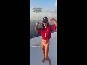 Anna Abreu bikini yacht dance.