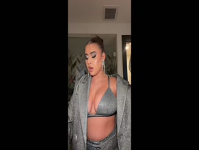 Kalani Hilliker's Busty Silver Outfit Reveal