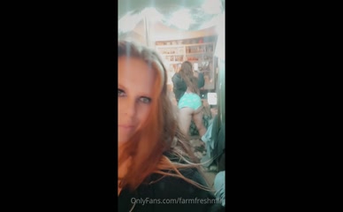 farmfreshmilf Farm Fresh MILF shows ass cheek in panties