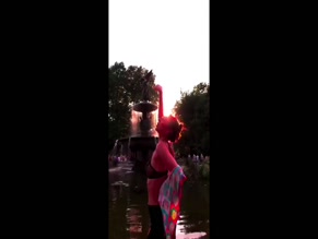 Victoria Justice bra top Central Park