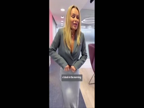 Amanda Holden's Bra-Baring Office Outfit