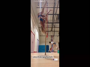 Phillipa Sharples Pole Dance Elbow Skin Rip