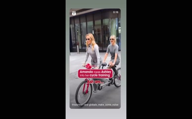 Amanda Holden Tandem Bike Ride