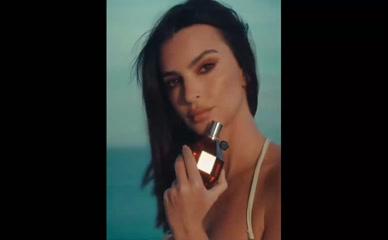 Emily Ratajkowski Boobs Cleavage Perfume Ad