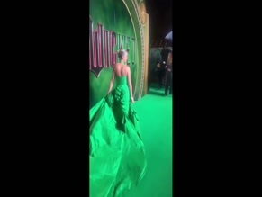 Ashley Roberts's Green Dress Cleavage.