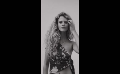 Matilde Reymo topless floral dress dance