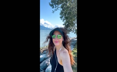 Erin Karpluk One Shoulder Top Beach Walk