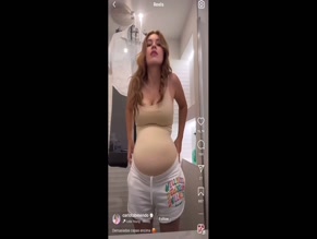 Carlota Boza Fake Pregnancy Belly Reveal