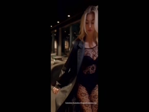 Alessia Lanza Bodysuit and Sexy Stockings