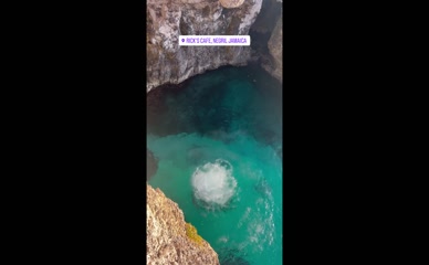 Sian Gabbidon cliff dive bikini wedgie.