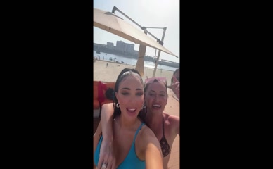 Tulisa Contostavlos Bikini Beach Selfie