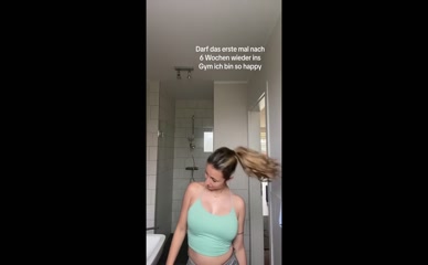Celina Gym Top Tease