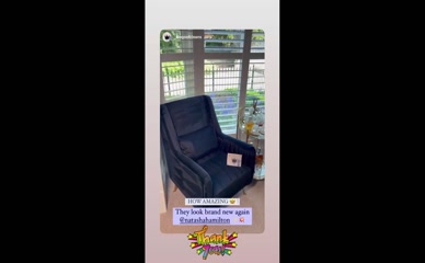Natasha Hamilton's Velvet Chair Restoration