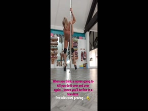 Phillipa Sharples Pole Dancing Fail