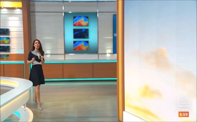 Laura Tobin's Legs and Skirts on ITV Weather